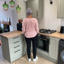 Load image into Gallery viewer, Super Soft Light pink Italian Plain Jumper – One Size (12–16) A176