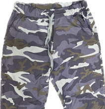 Load image into Gallery viewer, Ladies Italian blue/brown Military design Magic Pants trousers