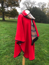 Load image into Gallery viewer, Red reversible cape