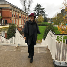 Load image into Gallery viewer, Grey tartan Reversible wrap