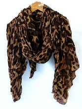 Load image into Gallery viewer, Pamper Yourself Now Leopard Print Scarves Big Soft Oversize Ladies wrap Celebrity Fashion Gift Scarf