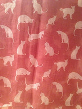Load image into Gallery viewer, Pink with White Cats Scarf, Beautiful Design, Fantastic for The Animal Lover in us All