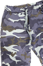 Load image into Gallery viewer, Ladies Italian blue/brown Military design Magic Pants trousers