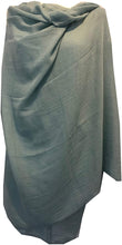 Load image into Gallery viewer, Pamper Yourself Now Aqua Green Plain Soft Long Scarf/wrap with Frayed Edge