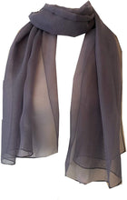 Load image into Gallery viewer, Plain Dark Grey Chiffon Style Scarf Thin Pretty Scarf Great for Any Outfit Lovely Gift