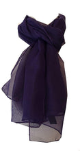 Load image into Gallery viewer, Plain Purple Chiffon Style Scarf Thin Pretty Scarf Great for Any Outfit Lovely Gift