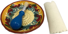 Load image into Gallery viewer, Orange chill Garlic and Ginger Grater Plate set with brush and peeler. (22)