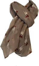 Load image into Gallery viewer, Pamper Yourself Now Grey Jack Russell Dog Scarf/wrap