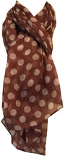 Load image into Gallery viewer, Pamper Yourself Now Pink with White Big spot Scarf/wrap