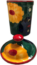 Load image into Gallery viewer, Multi Coloured Flower Garlic Keeper Pot (18)