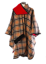 Load image into Gallery viewer, Red tartan reversible wrap UK