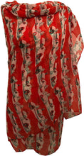 Load image into Gallery viewer, Pamper Yourself Now Red Snow Scene/Christmas Scenery Christmas Ladies Scarf