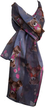 Load image into Gallery viewer, Pamper Yourself Now Teddy Bear Thin Scarf, 150cm X 50cm, Grey