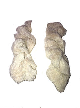 Load image into Gallery viewer, Pamper Yourself Now Cream Faux Fur Stretchy Scarf with Tuck. Lovely Warm Winter Fantastic Gift