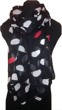 Load image into Gallery viewer, Pamper Yourself Now Black with White and red Hedgehog Scarf, Great presnet/Gifts.