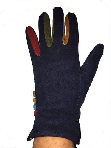 Navy gloves for women
