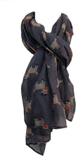 Load image into Gallery viewer, Pamper Yourself Now Grey red Nose Rudolph Reindeer Christmas Long Scarf