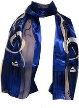 Load image into Gallery viewer, blue music scarf