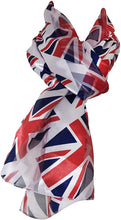 Load image into Gallery viewer, Union jack scarf thin pretty scarf
