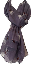 Load image into Gallery viewer, Pamper Yourself Now Purple Jack Russell Dog Scarf/wrap
