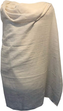 Load image into Gallery viewer, Pamper Yourself Now Cream Plain Soft Long Scarf/wrap with Frayed Edge