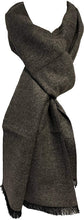 Load image into Gallery viewer, Pamper Yourself Now Light Grey Plain Colour Frayed Edge Men's Long Scarf