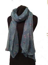 Load image into Gallery viewer, Blue Dragonfly Daydream Design Soft Long Scarf/wrap