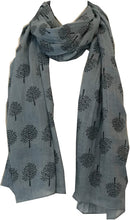 Load image into Gallery viewer, Mulberry Tree Design Ladies Scarves/Wraps or Shawl. Fantastic Present