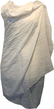 Load image into Gallery viewer, Pamper Yourself Now White Plain Soft Long Scarf/wrap with Frayed Edge