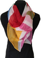 Load image into Gallery viewer, Colourful Union Jack Square Scarf Great for Any Outfit Lovely Gift