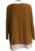 Load image into Gallery viewer, Ladies mustard Layer Top with Necklace (A91)