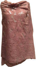 Load image into Gallery viewer, Pamper Yourself Now Pink with Silver Foiled Glitter Dragonfly Design Long Scarf/wrap
