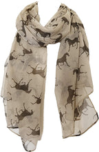 Load image into Gallery viewer, Pamper Yourself Now Horse Animal Print Scarves London Fashion Long Soft Scarves