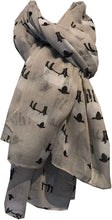 Load image into Gallery viewer, Pamper Yourself Now Beige Sheep Design Long Scarf, Great for Presents/Gifts for Sheep Lovers.