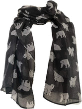 Load image into Gallery viewer, Polar bear long soft scarf/wrap
