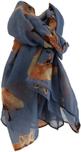 Load image into Gallery viewer, Pamper Yourself Now Light Blue Fox Fashion Scarf Long Soft wrap/Sarong