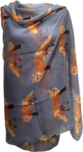 Load image into Gallery viewer, Pamper Yourself Now Light Blue Fox Fashion Scarf Long Soft wrap/Sarong