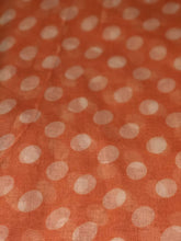 Load image into Gallery viewer, Pamper Yourself Now Peach with White Big spot Scarf/wrap