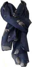 Load image into Gallery viewer, Blue English bulldog scarf