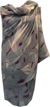 Load image into Gallery viewer, Pamper Yourself Now Grey with Dragonfly and Bugs Design Long Soft Scarf, Great Present/Gift.