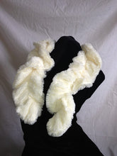 Load image into Gallery viewer, Pamper Yourself Now Cream Faux Fur Stretchy Scarf with Tuck. Lovely Warm Winter Fantastic Gift
