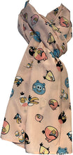 Load image into Gallery viewer, Pink Angry Bird Design Scarf Lovely Soft Scarf Fantastic Gift