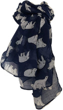 Load image into Gallery viewer, Polar bear long soft scarf/wrap