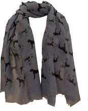 Load image into Gallery viewer, Pamper Yourself Now Great Dane Dog Long Ladies Scarf with Frayed Edge. Great Gift/Present.