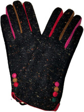 Load image into Gallery viewer, G1918 Speckled pattern super soft ladies stylish gloves with different coloured splashes of colour between fingers.