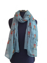 Load image into Gallery viewer, Pamper Yourself Now Aqua Green red Nose Rudolph Reindeer Christmas Long Scarf