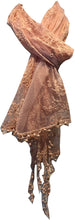 Load image into Gallery viewer, Pamper Yourself Now Peach Pretty lace Soft Long Scarf