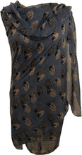 Load image into Gallery viewer, Pamper Yourself Now Blue Sketched Sheep Design Long Scarf, Soft Ladies Fashion London