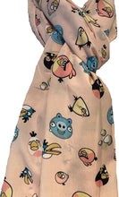 Load image into Gallery viewer, Pink Angry Bird Design Scarf Lovely Soft Scarf Fantastic Gift