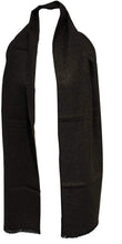 Load image into Gallery viewer, Pamper Yourself Now Charcoal Grey Plain Colour Frayed Edge Men's Long Scarf